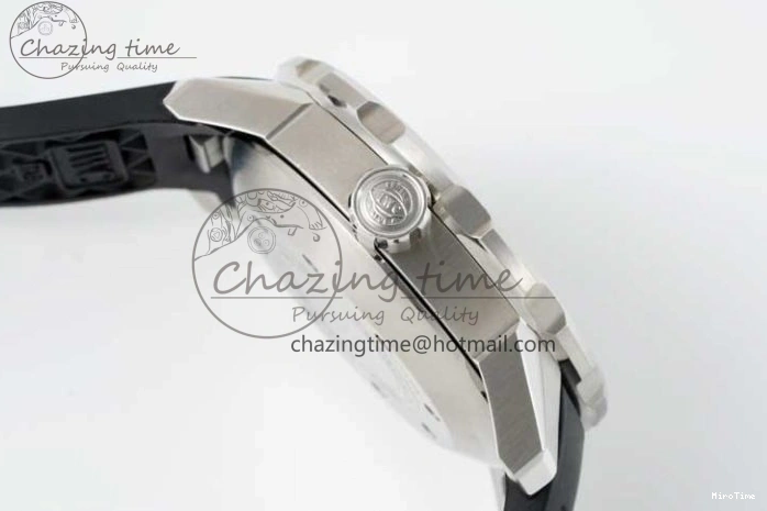 MIROTIME 0322 Premium Aquatimer Automatic SS RSF 1:1 Best Edition White Black Dial on Black Rubber Strap A 7067
